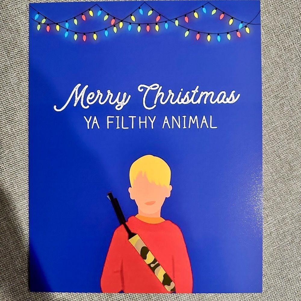 Home Alone Merry Christmas Ya Filthy Animal Print